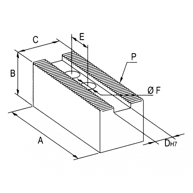 Pneumatic-hydraulic serration P=1/16''x90°